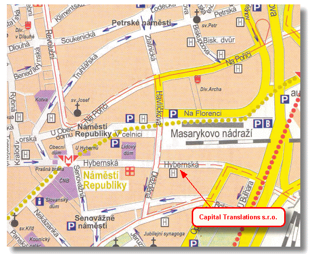 Mapa - poloha Capital Translations s.r.o.